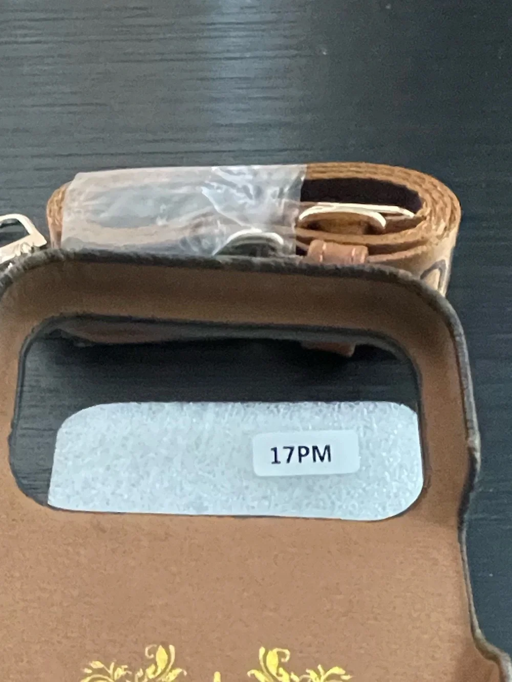 iPhone 17 pro max crossbody Card Wallet Phone Case in Brown & Tan - Picture 7 of 9